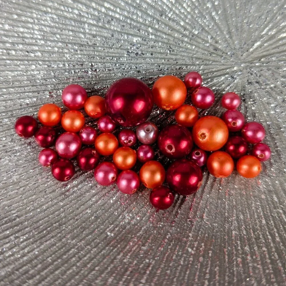 Vintage Red/Pink/Orange Pearls